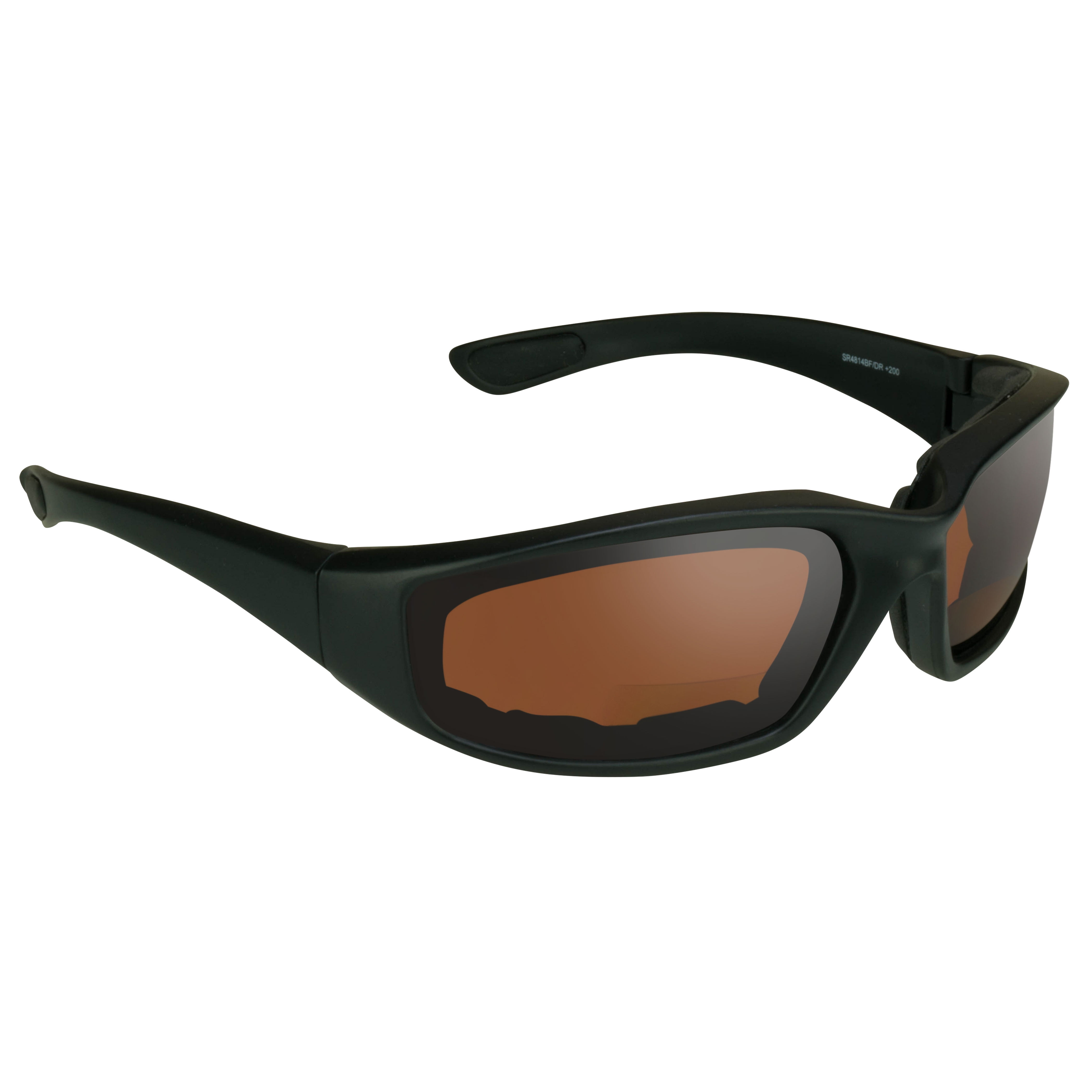 Bikershades Motorcycle SAFETY Bifocal Sunglass Z87 Foam Padded for Small to Medium Head Sizes. 