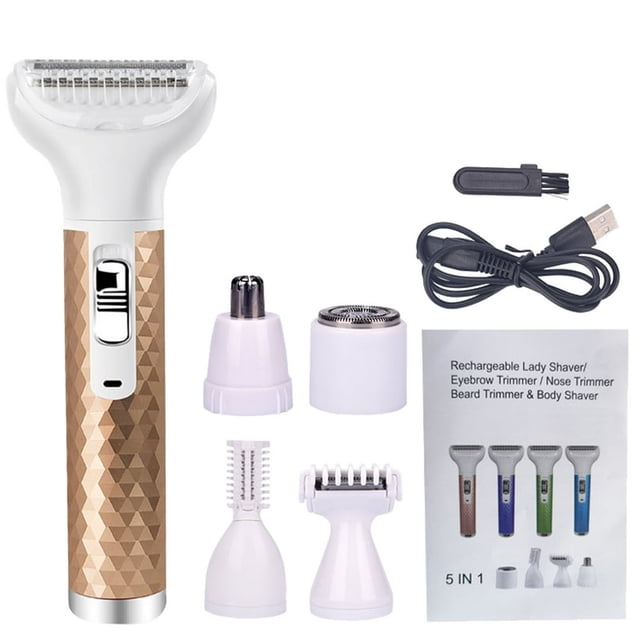 CHOK Eyebrow Trimmer Women‘S Eyebrow Trimmer 5 In 1 Multi Function Eyebrow Trimmer Hair Remover Electric Eyebrow Trimmer Make-Up Product
