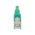 thumbnail image 4 of StarTech.com 7ft LSZH CAT6a Ethernet Cable, Aqua, 10 Gigabit Snagless RJ45 100W PoE Patch Cord, CAT 6A 10GbE 27AWG S/FTP Network Cable w/Strain Relief, Fluke Tested/ETL - Low Smoke Zero Halogen Category 6A (NLAQ-7F-CAT6A-PATCH) - Patch cable - RJ-45 (M) to RJ-45 (M) - 7 ft - S/FTP - CAT 6a - IEEE 802.3bt - halogen-free, molded, snagless, stranded - aqua, 4 of 4