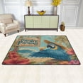 thumbnail image 2 of WOBOGO Blue Macaw Carpet Non-Slip Rugs Soft Doormat 72×48in Living Dining Room Bedroom Decorative, 2 of 7