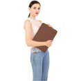 thumbnail image 5 of Mosiso Laptop Sleeve for MacBook Air 15 inch M3 A3114 M2 A2941 Lenovo Dell HP Asus Acer, Protective Neoprene Notebook Bag with Small Case, Caramel Brown, 5 of 5