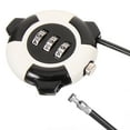 thumbnail image 4 of Wire Lock Cable Cabinet Lock 3-digit Combination Padlock Drawer Security Lock, 4 of 8