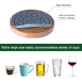 thumbnail image 6 of 5 Pack Coasters for Drinks Absorbent, Coasters for Coffee Table with Holder, Non-Slip, Non-Stick, Suit for Kinds of Cups 4.3 inch Gray, 6 of 7
