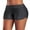 Gray/V slit, variant on Charmo Swim Shorts for Women Stretchy Board Shorts Solid Tankini Bottoms Sport Swimsuit Bottoms