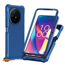 For TCL 60 XE NXTPAPER Full-Body Dual Layer Hybrid Case Slim, Drop-Proof TPU Hard PC, Durable Corner Front Bumper Protector Phone Case Cover by Xpression, Blue