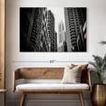 thumbnail image 3 of Elephant Stock Skyscraper Buildings Wall Art - Horizontal Canvas Wall Art - Living Room Wall Decor - Architecture Canvas - Black And Gray Decor - 51" x 34", 3 of 8