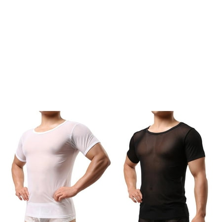 Wijhcboe 2 Pack Men s Push up Bras for Women Sexy Underwear Boxer Briefs Sexy Long Robes for Women Lingerie Gown Mesh Breathable Sexy Shirts Men s Sleeveless Sleepwear See Through Mesh Vest Sexy Lin