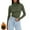 Army Green, variant on Women's Thermal Shirts Long Sleeve Fleece Lined Undershirts High Neck Warm Layering Tops Fall Winter Clothes, Army Green S