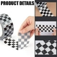 thumbnail image 5 of 1 Roll Checkered Flag Tape Checkered Duct Tape Race Car Tape Printed Tape Black and White Tape Roll 100m for Scrapbooking DIY Crafts Box Decoration DIY, 5 of 8