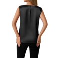 thumbnail image 1 of Women's V Neck Satin Camisole Top Lightweight Smooth Tank Blouse For Daily Vacation Spring Summer Outfits, 1 of 6