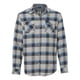 thumbnail image 1 of Burnside - Camisa de franela de manga larga teñida en hilo para hombre, gris/azul, L Burnside 8210, 1 of 1