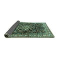 thumbnail image 2 of Ahgly Company Indoor Round Persian Turquoise Blue Traditional Area Rugs, 8' Round, 2 of 4