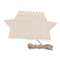 thumbnail image 2 of 10 x Adornos para árbol de Navidad Colgantes Decoración para árbol de Navidad En blanco Durable Estrella de cinco puntas, 2 of 9