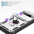 thumbnail image 3 of for Google Pixel 8 Pro 3-in-1 Phone Case with Slide Camera Cover, Build in 360° Rotating Ring Kickstand, Military Grade Protective Shockproof Heavy Duty Anti-fall Phone Case for Google Pixel 8 Pro,A, 3 of 10