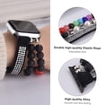 thumbnail image 4 of WorryFree Gadgets Beaded Bands Compatible with Apple Watch 38/40/41mm & 42/44/45mm Wristband iWatch Bracelet for Girls Men Women Series 8 7 6 SE 5 4 3 2 1 (38/40/41mm, Black), 4 of 5