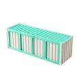 thumbnail image 2 of Caja de almacenamiento para tarjetas coleccionables con 4 ventanas de exhibición, organizador multifuncional, estuche para encimera, cumpleaños y día Verde, 2 of 8