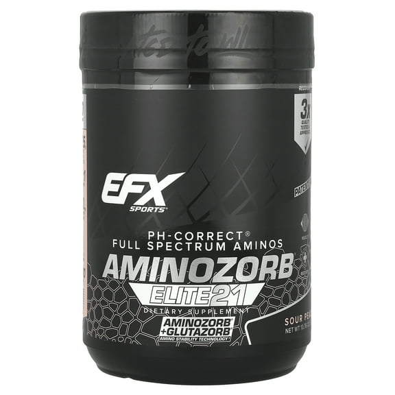 EFX Sports AminoZorb® Elite 21, Sour Peach, 13.76 oz (390 g)
