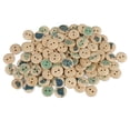 thumbnail image 1 of Round Wooden Buttons, Assorted Wooden Buttons Mini 100pcs Cute Multipurpose Decorative Printing Design  For DIY For Clothing, 1 of 7
