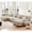 Light Coffee, variant on Alvantor Oversized Modular Sectional Sofa 4 Seat U Shaped Cloud Couch 173" Chenille Deep Seat Sofa with Convertible Ottomans for Living Room Bedroom Green