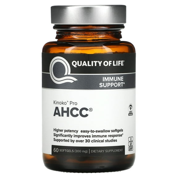 Quality Of Life Labs - AHCC Kinoko RX Immune Support Formula - 60 Softgels
