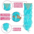 thumbnail image 4 of 7Pcs 16 Clips 24 Inch Hair Pieces for Women,160g Ponytail Extension Clip in Ponytail Hair Extensions, 4 of 6