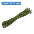 thumbnail image 2 of Uxcell Twisted Cord Trim 5 Yard 0.12 inch 3-Ply Twine Braided Rope Shiny Thread String Olive Green, 2 of 7