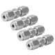 thumbnail image 4 of 4 piezas adaptador de tubo de compresión 304 acero inoxidable doble férula reductor recto uniónФ3/Ф4, 4 of 9