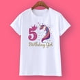 thumbnail image 1 of Camiseta de cumpleaños de unicornio 1-12 Camiseta de cumpleaños Camiseta salvaje Camiseta de fiesta para niñas Ropa con tema de unicornio Regalos para niños Camisetas de moda Camiseta Tan Jianjun unisex, 1 of 2