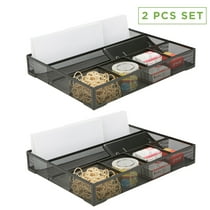 Mind Reader 2 Piece Mesh Deep Drawer Organizer Desk Accessories