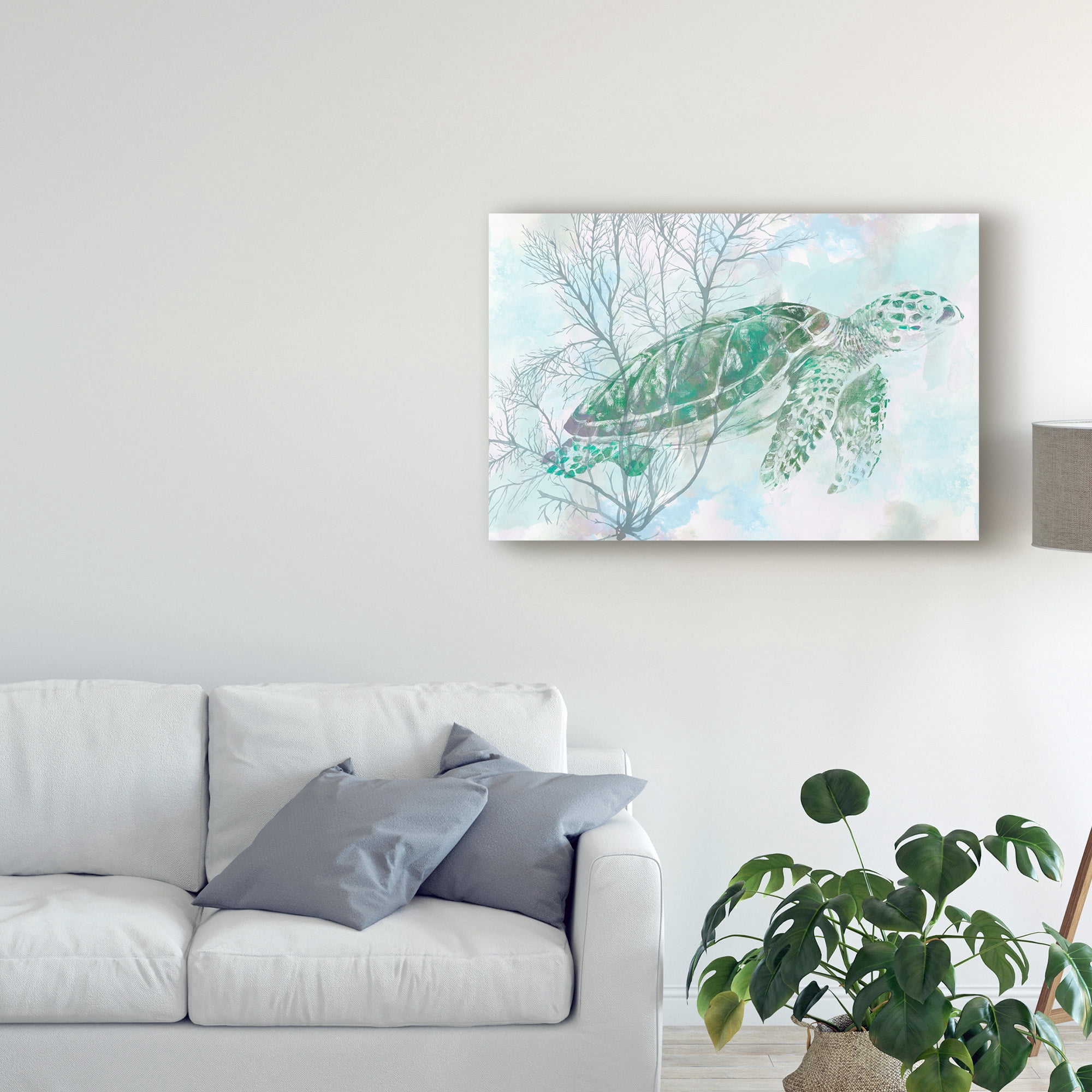 Trademark Fine Art 'Watercolor Sea Turtle I' Canvas Art by Studio W