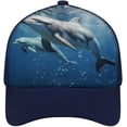 thumbnail image 1 of Cute Dolphins Baseball Cap Classic Golf Cap Soft Dad Hat Multicolor Adjustable Low Profile Hat Unisex, 1 of 6