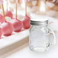 thumbnail image 2 of 12 Small Clear Glass Mason Jar Mugs with Lids - for Party Favors & Crafting - Factory Direct Craft, 2 of 5