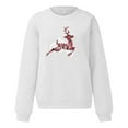 thumbnail image 4 of Tiqkatyck Women Long Sleeve Tops Christmas Women's Holiday Party Pullovers Fun Graphic Print Crew Neck Long Sleeve Sweatshirts Gifts Tops Women Clothing White, 4 of 6