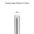 thumbnail image 2 of Unique Bargains Fully Threaded Rod M12 x 450mm 1.75mm Thread Pitch 304 Stainless Steel Right Hand Threaded Rods Bar Studs 2 Pack, 2 of 4