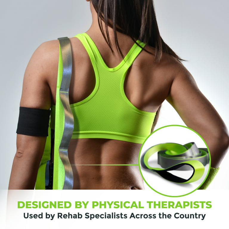 Gradient Fitness Stretching Strap, Premium Quality Multi-loop Strap,  Neoprene Padded Handles, 12 Loops, 1.5 W x 8' L