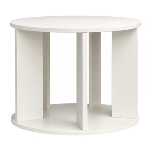Veasfak Bureau 360 Degré Rotation bibliothèque, Corner Storage Rack Compact Book Stand Table plate-forme de livre polyvalente Top Bibliothèque pour le bureau