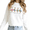White, variant on White Print Sweatshirt Graphic Sweatshirt S-3XL Happy Easter Goose Print Spring Casual Tops