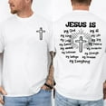 thumbnail image 2 of If You Bring Up My Past You Should Know That Jesus Dropped The Charges Tee, Casual Street Style, Top For Unisex,Edgy Comfort Streetwear, 2 of 7