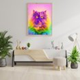 thumbnail image 3 of Cuadros Decorativos Kits de pintura de diamantes DIY de gato colorido, cuentas cuadradas completas, mosaico, decoraciones para el hogar Ehuebsd Nuevos Originales, 3 of 5