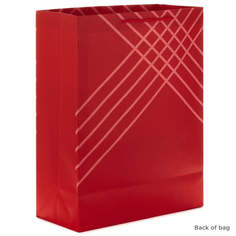 Plain red cheap gift bags