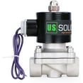 thumbnail image 2 of U.S. Solid Electric Solenoid Valve Semi-direct Lift VITON Seal Normally Closed DC 12V Stainless Steel 3/4 inch, 2 of 9
