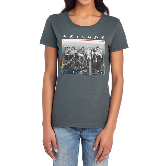 Friends Lunch Break Women's T Shirt, Charcoal, Small
