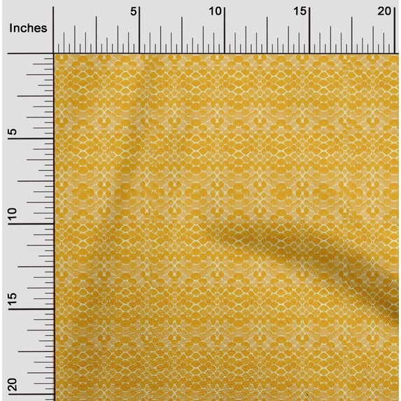 oneOone Georgette Viscose Yellow Fabric Animal Skin Fabric For Sewing Printed Craft Fabric By The Yard 42 Inch Wide-GFK