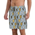 thumbnail image 2 of Logiee Lightning Bolts Print Mens Swim Trunks Quick Dry Board Shorts,Breathable Hawaii Beach Shorts Swimwear Bathing Suits-Small, 2 of 6