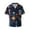 Solar System, variant on Easygdp Spooky Halloween Men's Casual Short-sleeved Shirt with Pocket and Button Suitable for Beach Vacation Leisure - XX-Large