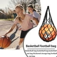 thumbnail image 7 of BLEEUS Nylon Basketball Carry Bag Single Ball Carrier Football Accessories (Black) Sporting Supplies (Black), 7 of 7