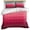 Red, variant on 3 Piece Teal Pimk Ombre Duvet Cover Set Twin Size,Microfiber Comforter/Quilt Cover with Corner Ties and 2 Pillowcases,Modern Geometric Striped Abstract Art All Season Soft Bedding with Zipper Closure