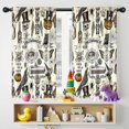 thumbnail image 5 of Blackout Kids Curtains,Beige Halloween Skull Pumpkin Pattern Childrens Insulated Curtains Set Of 2,Bedroom Essentials,Toddler Room Decor 42"x54", 5 of 5