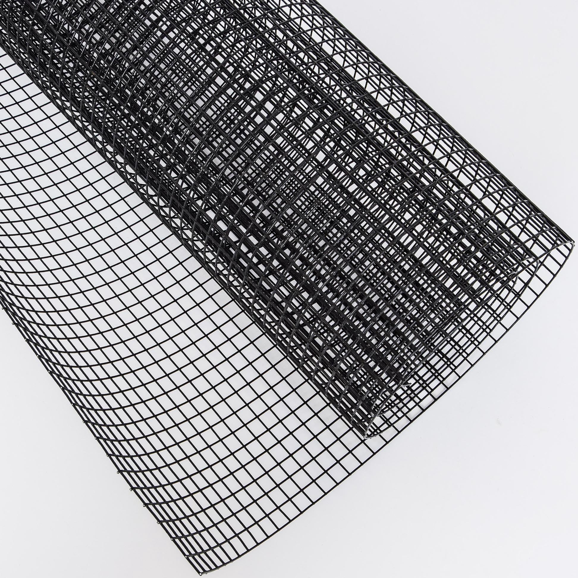 Black Hardware Cloth 5 ft × 100 ft, 19 Gauge 1/2 inch PVC Vinyl Coated Welded Wire Fence, Poultry Netting Chicken Coop Cover, Black