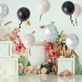 thumbnail image 5 of Unique Bargains 20 Pcs Latex Party Balloons for Birthday Black White Gray Silver Tone, 5 of 6